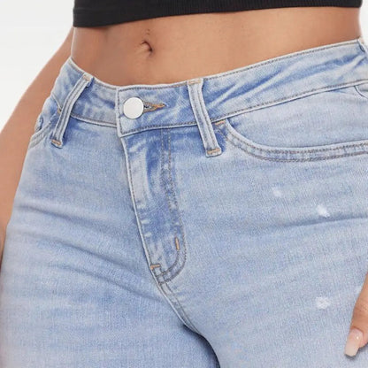 Adorella™ Mid-Low Rise Stretch Wide-Leg Jeans