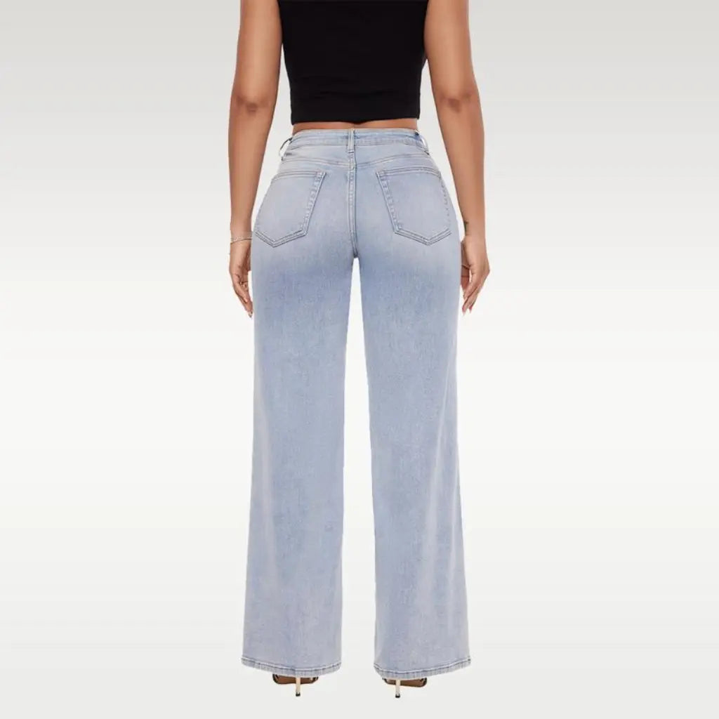 Adorella™ Mid-Low Rise Stretch Wide-Leg Jeans
